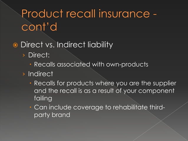 Product Recall Risk | PPT