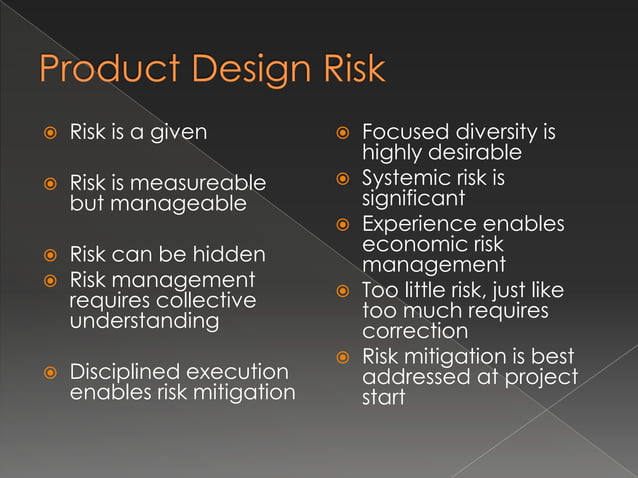 Product Risk Evidence Product Recall Risk | PPT