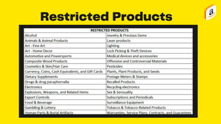 Restricted Products
 