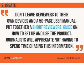 5 Steps to a great product review programme | PPTX