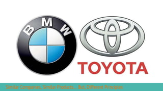Similar Companies, Similar Products… But, Different Principles
 