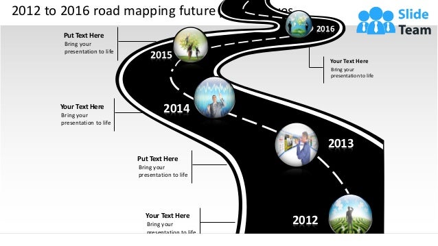 2012 to 2016 road mapping future perspectives
Your Logo
2012
2013
2014
2015
2016
Your Text Here
Bring your
presentation to life
Put Text Here
Bring your
presentation to life
Your Text Here
Bring your
presentation to life
Put Text Here
Bring your
presentation to life
Your Text Here
Bring your
presentation to life
 