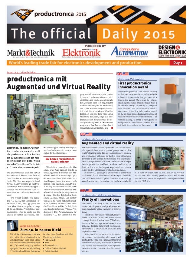 Productronica Daily Day 1 Tag 1 - 