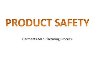 Garments Manufacturing Process
 