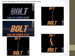 Further development on my second and third drafts
 