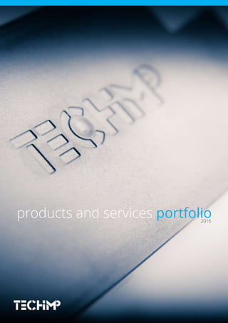 2016
products and services portfolio
 