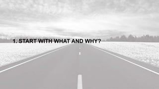 1. START WITH WHAT AND WHY?
 