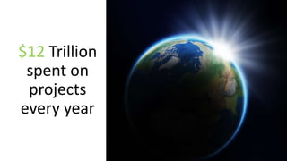$12 Trillion
spent on
projects
every year
 