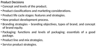 Brand Strategy Classification Unit 6: Product service and brand.pptx mm | PPTX