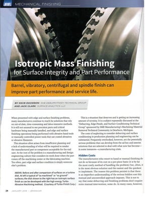 Products finishing isotropic mass finishing article january 2015 final