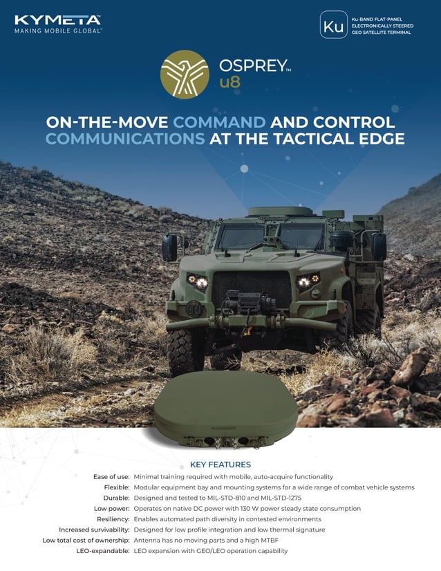 Product Sheet Kymeta Osprey u8 PDF