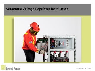 Automatic Voltage Regulator Installation 