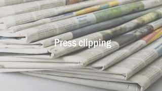 Press clipping
 