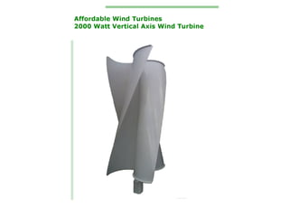 affordable wind turbines Products pdf