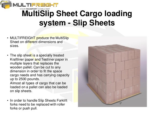 multifreight products presentation brochure slip sheet loading
