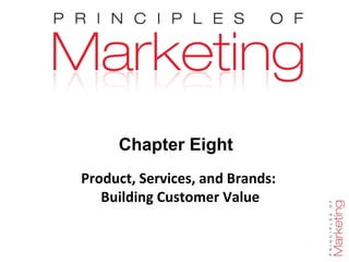 Chapter Eight
Product, Services, and Brands:
Building Customer Value

Chapter 8 - slide 1

 