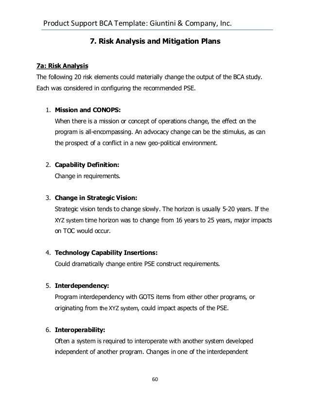 Sample of case study analysis