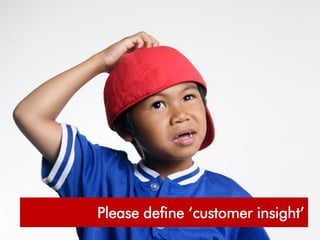 Please define ‘customer insight’
                             Page no.

                                10
 