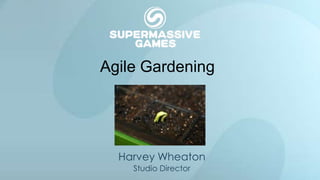 Agile Gardening




  Harvey Wheaton
    Studio Director
 