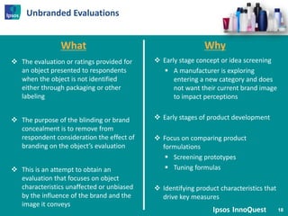 Product Testing: Methodological Issues & Design Considerations | PPSX