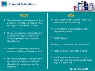 Product Testing: Methodological Issues & Design Considerations | PPSX