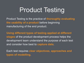 Product testing cheatsheet | PPT