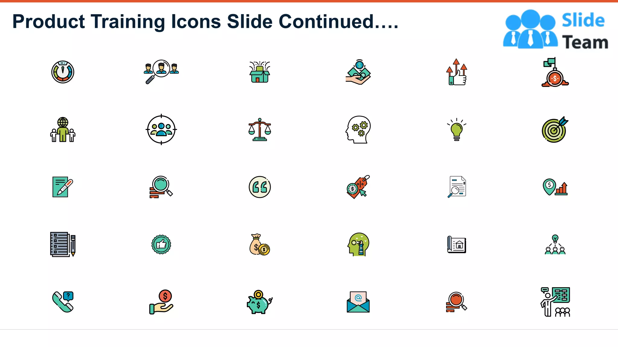 Product Training Icons Slide Continued….
18
 