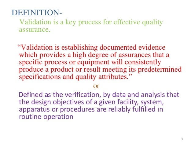 Product validation Product validation