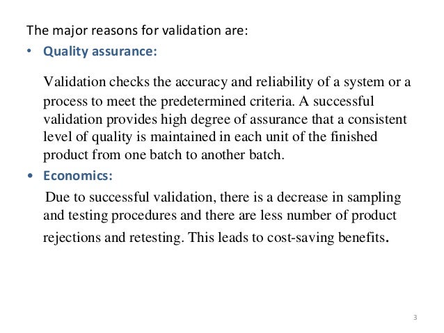 Product validation Product validation
