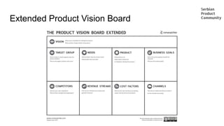 Extended Product Vision Board
 