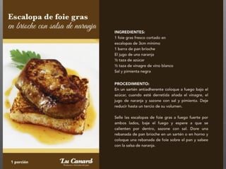 Produits et recettes lucanard