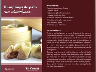 Produits et recettes lucanard