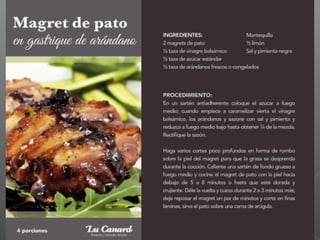 Produits et recettes lucanard