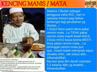 Prepared By ROYAL SWEETENER STEVIA
KENCING MANIS / MATA
 