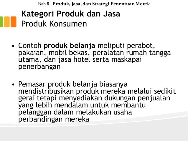 Produk, Jasa, dan Strategi Penentuan Merek - Bab 8 Prinsip 