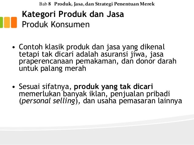 Produk, Jasa, dan Strategi Penentuan Merek - Bab 8 Prinsip 