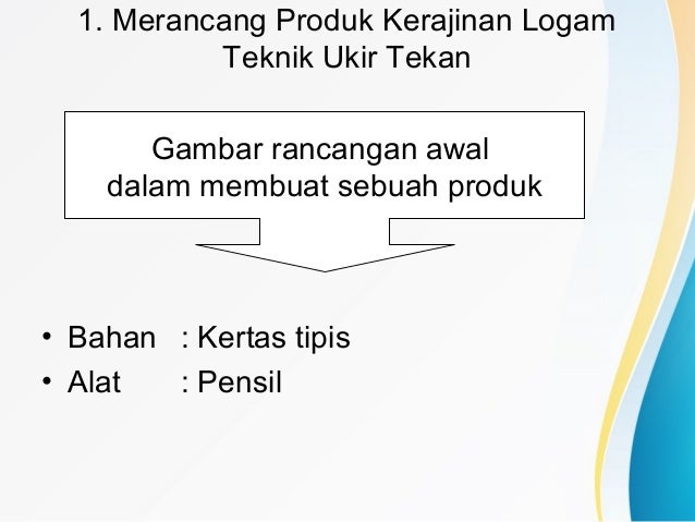 Produksi kerajinan  logam 