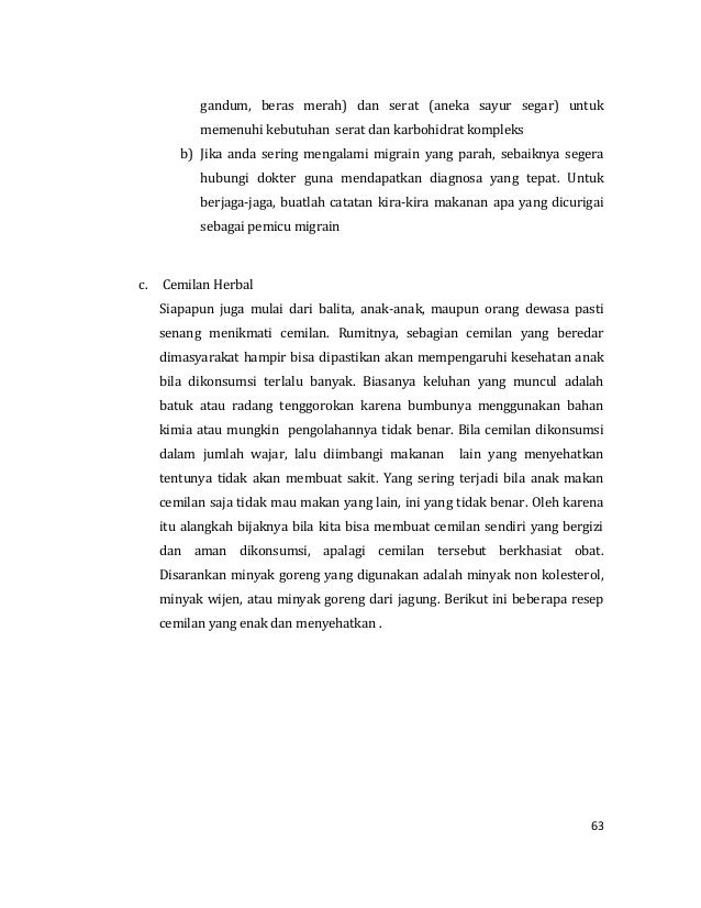 Produksi Makanan Dan Minuman Herbal