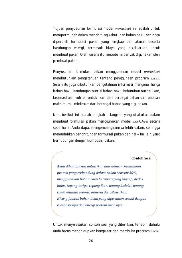 Produksi pakan buatan