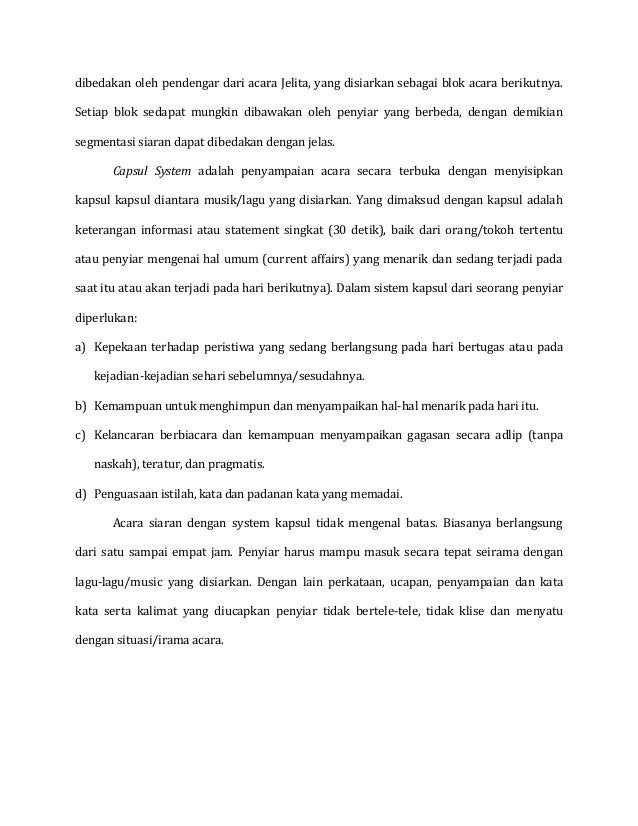 Produksi program siaran radio