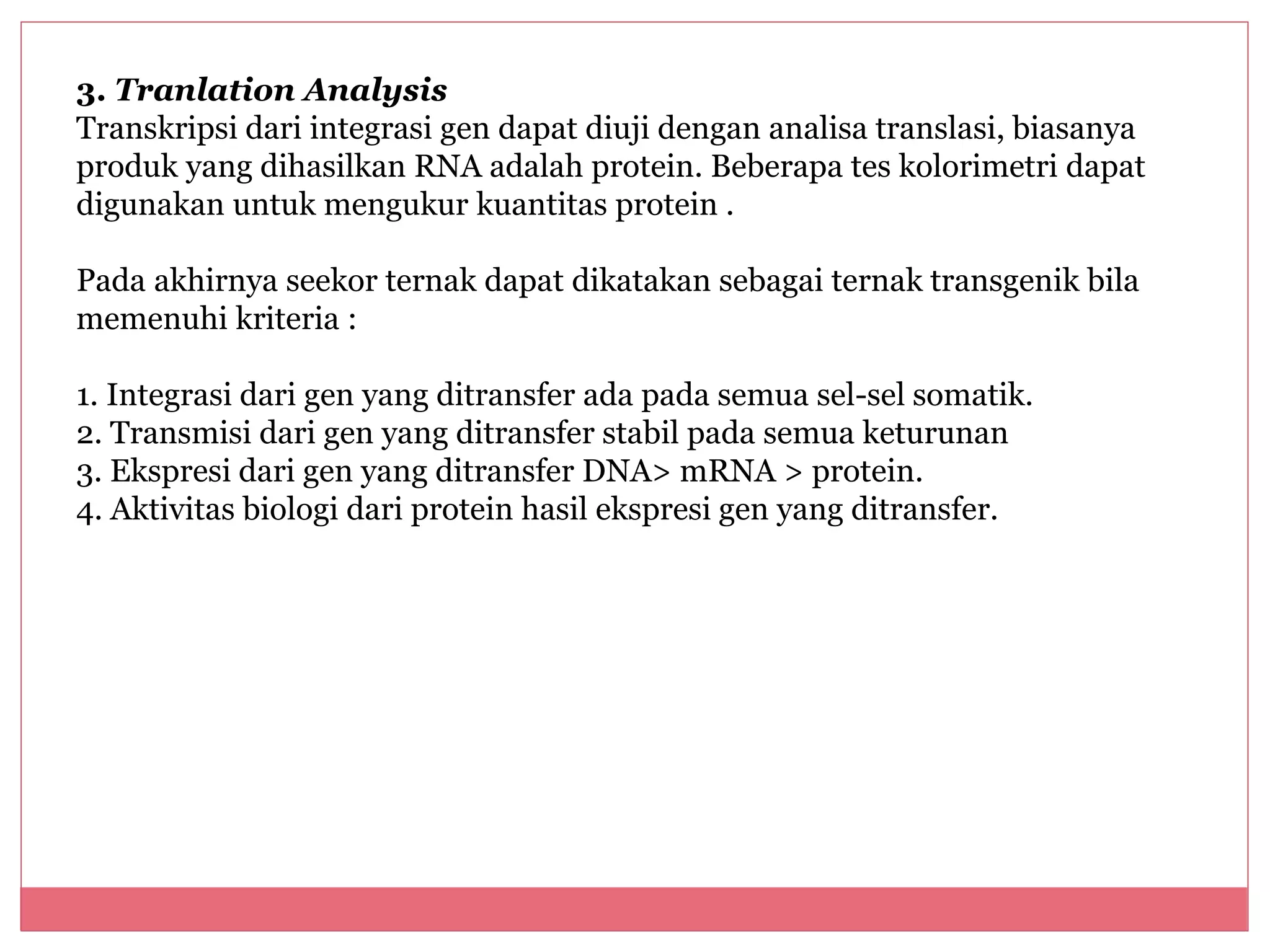 Produksi sapi transgenetik | PPTX