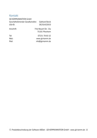 Produktbroschuere ABDok