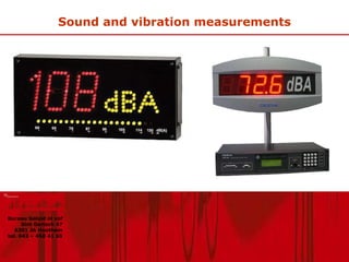 Sound and vibration measurements Bureau Geluid nl vof Sint Gerlach 47 6301 JA Houthem tel. 043 – 458 41 65 