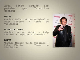 Foi também produtor executivo do filme Parceiros do Crime(1994);