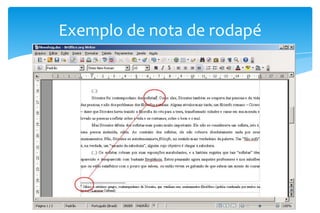 Exemplo de nota de rodapé

 