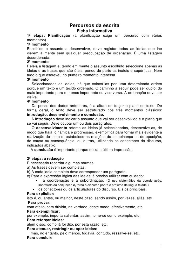 Produção de texto - Percursos da escrita - Texto argumentativo