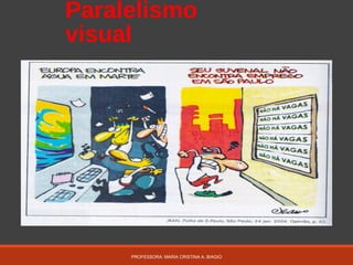 Paralelismo
visual
PROFESSORA: MARIA CRISTINA A. BIAGIO
 