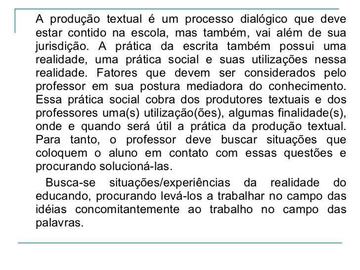 ProduçãO Textual