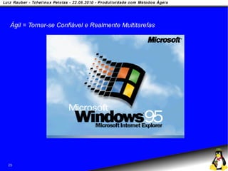 Ágil = Tornar-se Confiável e Realmente Multitarefas




29
 