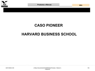 Gestão e Desenvolvimento de Produtos e Marcas